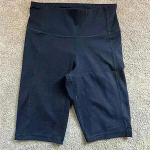 ALL IN MOTION - High Rise Black Bike Shorts